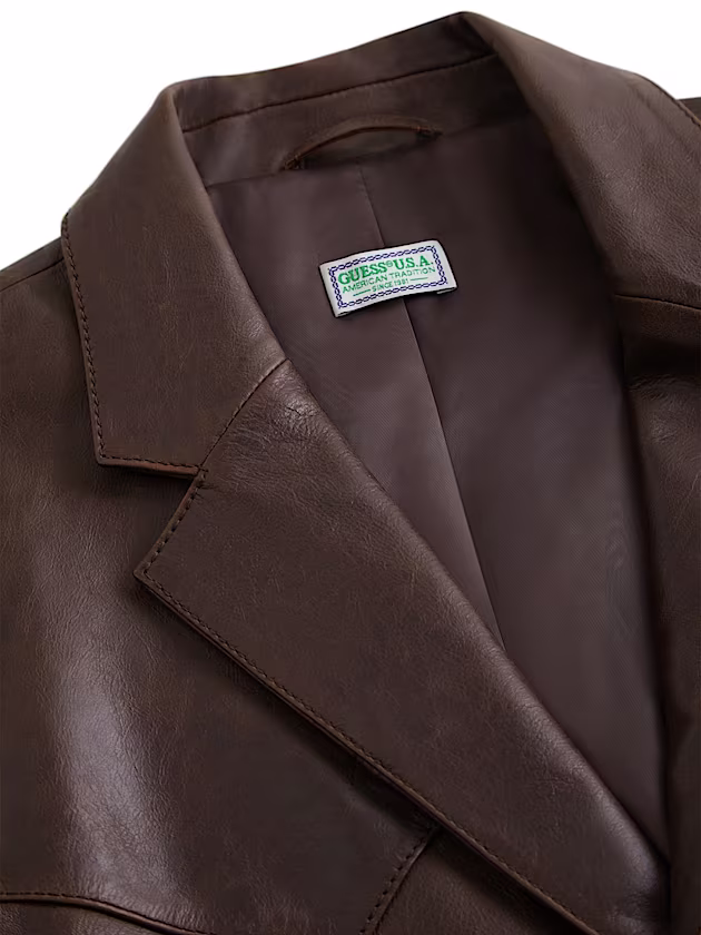 Leather blazer - GUESS