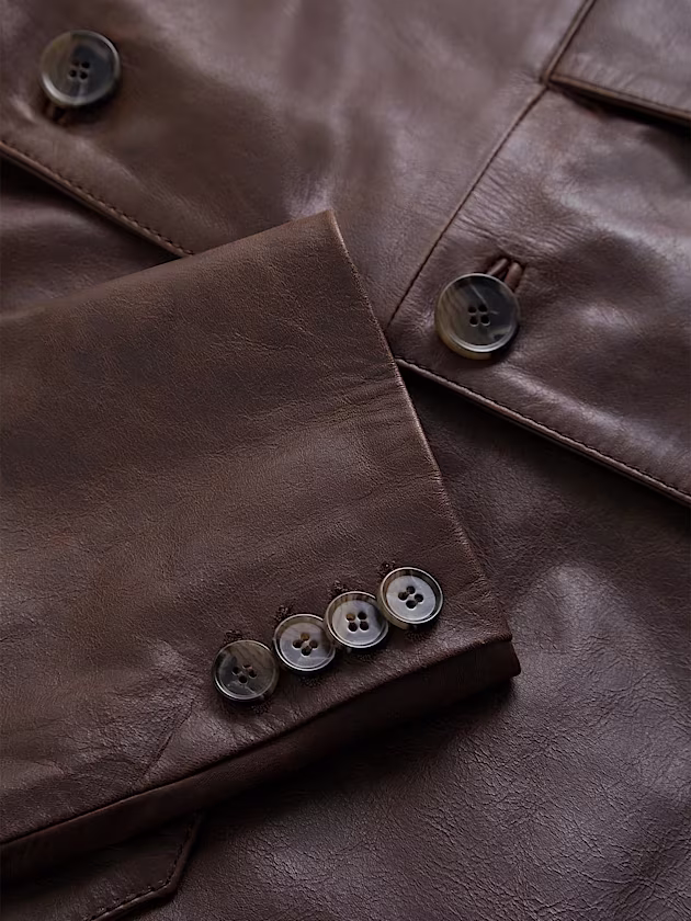 Leather blazer - GUESS