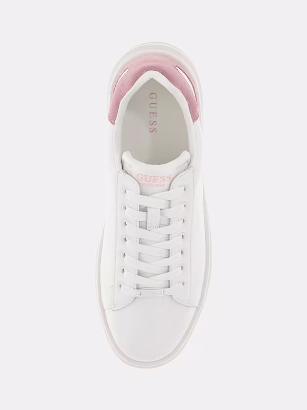 Elbina genuine leather sneakers - GUESS