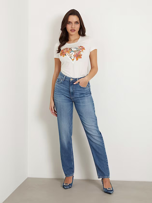 High rise mom denim pant - GUESS