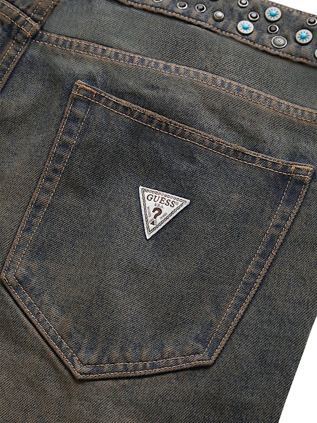 Mid rise flare denim pant - GUESS