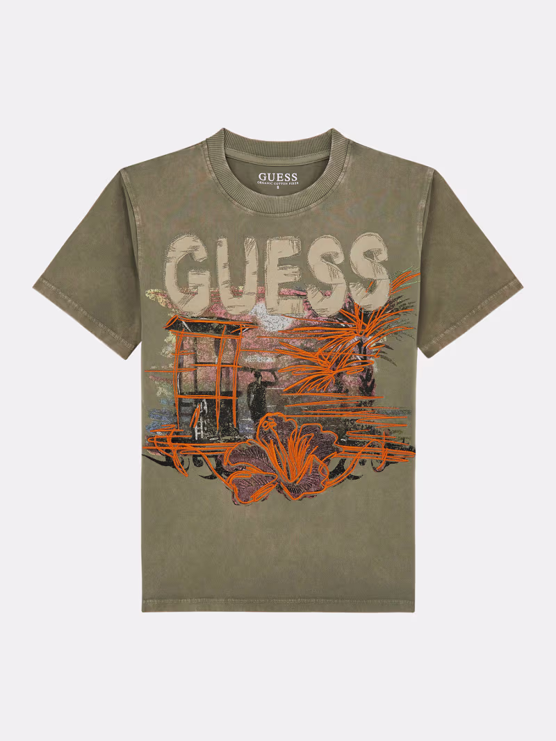 All over print oversized t-shirt - GUESS