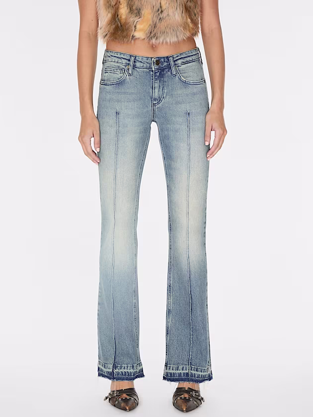 Mid rise flared denim pant - GUESS