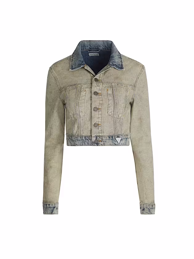 Reverse denim trucker jacket - GUESS