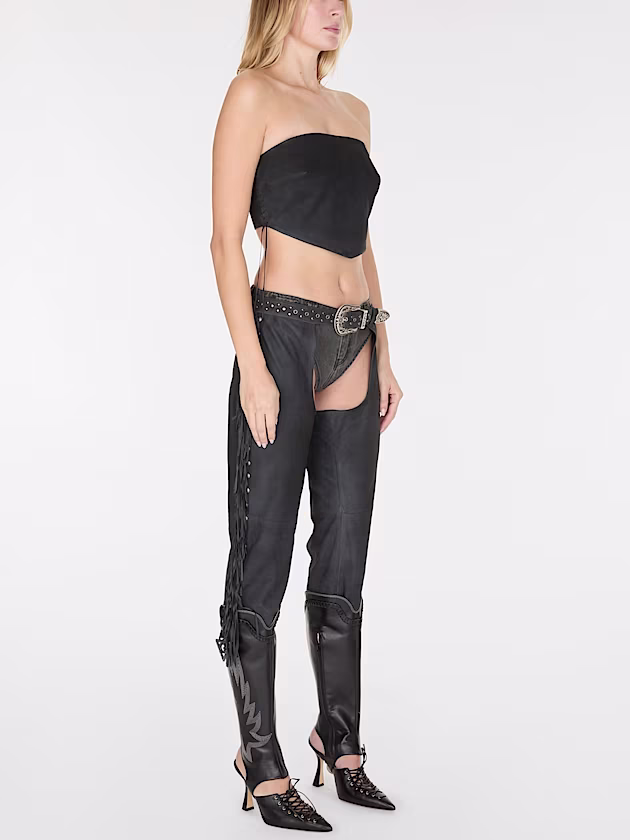 Suede capri chaps pants - GUESS