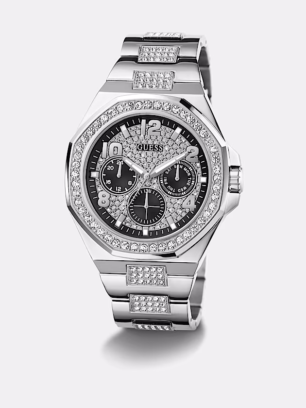 Multi-function crystal watch - GUESS