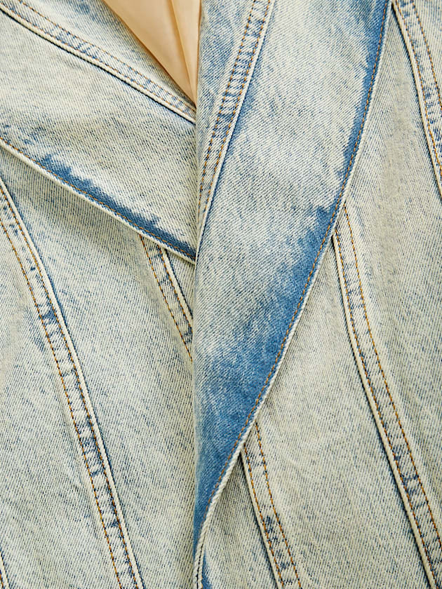 Contrast seams denim coat - GUESS