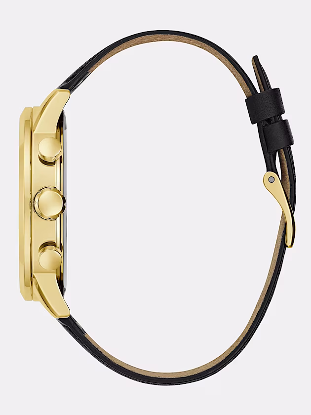 Multi-function genuine leather watch - GUESS