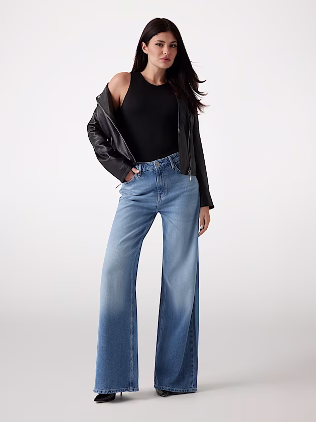 Bellflower wide-leg jeans - GUESS
