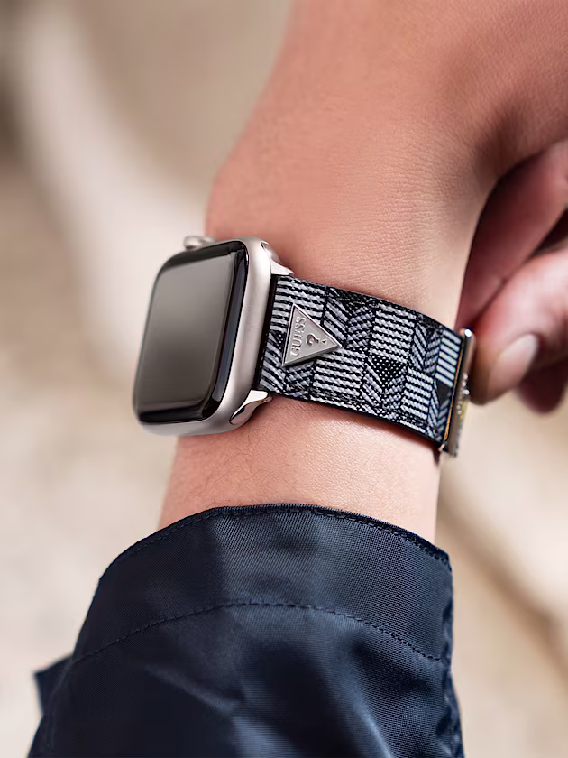 Apple Watch strap in genuine leather - GUESS