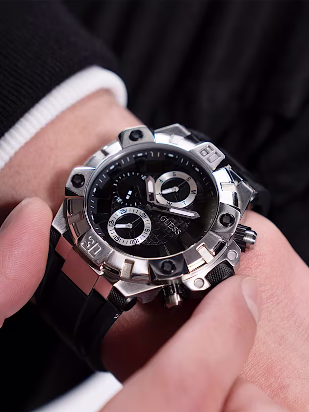 Silicone multi-function watch - GUESS