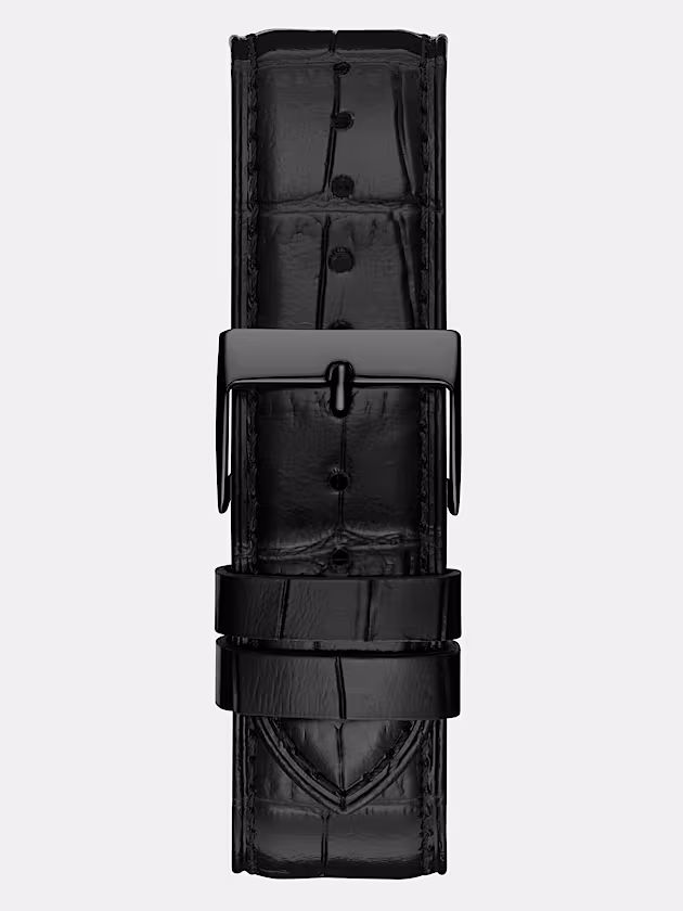 Genuine leather analogue watch - GUESS