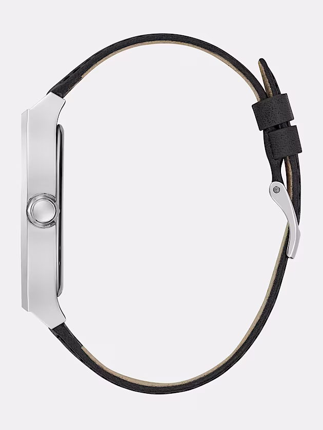 Analogue watch in genuine leather - GUESS