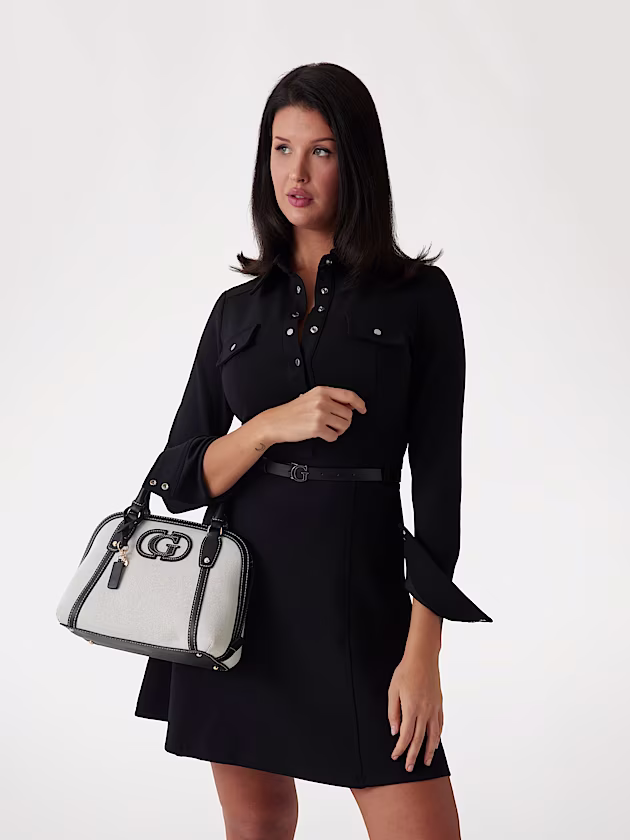 Sebina logo-detail charm handbag - GUESS