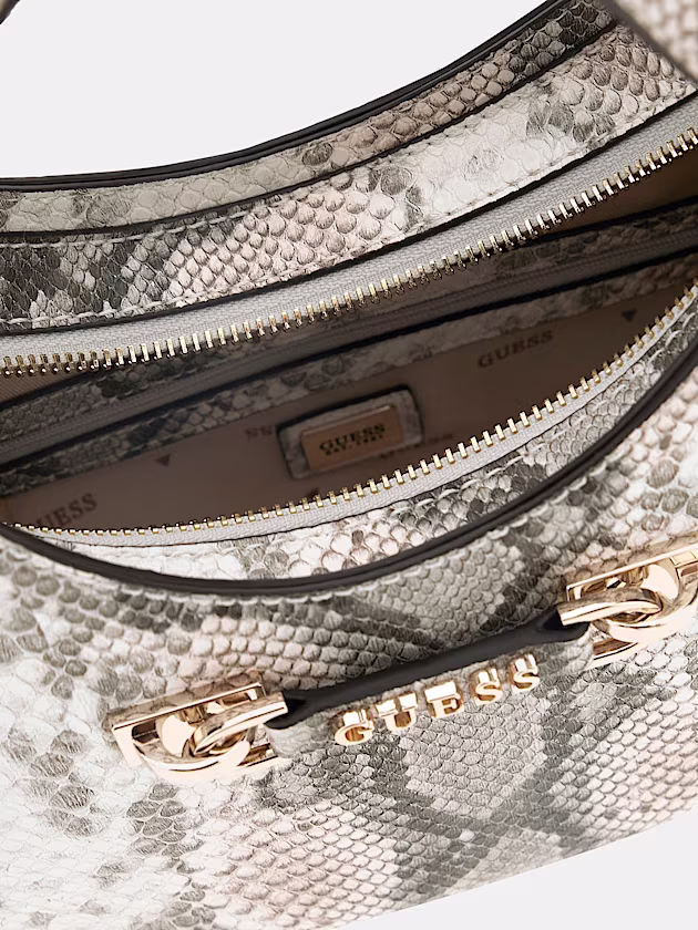 Lefia Python-Print Shoulder Bag - GUESS