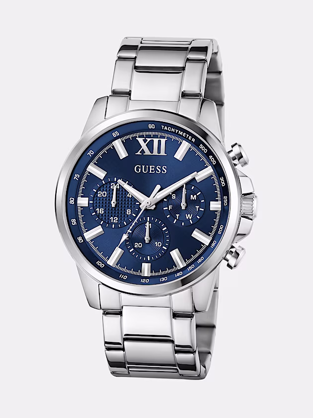 Stainless Steel analogue watch 44 mm - GUESS