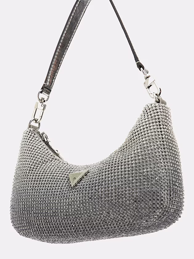 Zalina Rhinestone Mini Shoulder Bag - GUESS
