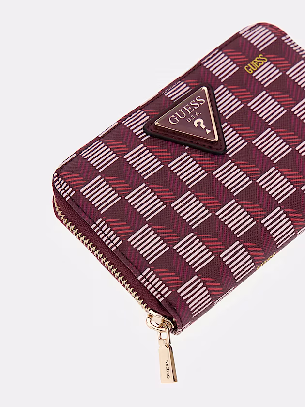 G Wave geometric-print mini wallet - GUESS