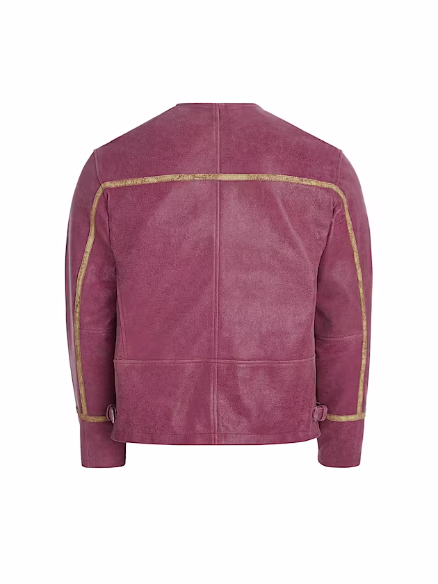 Crackle leather jacket - GUESS