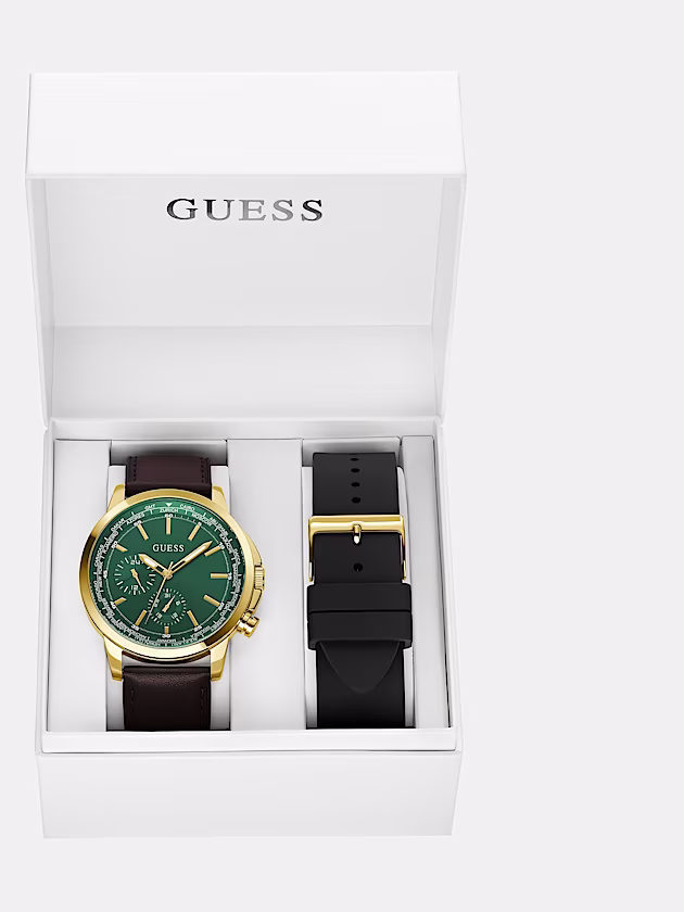 Multi-function watch with interchangeable strap - GUESS