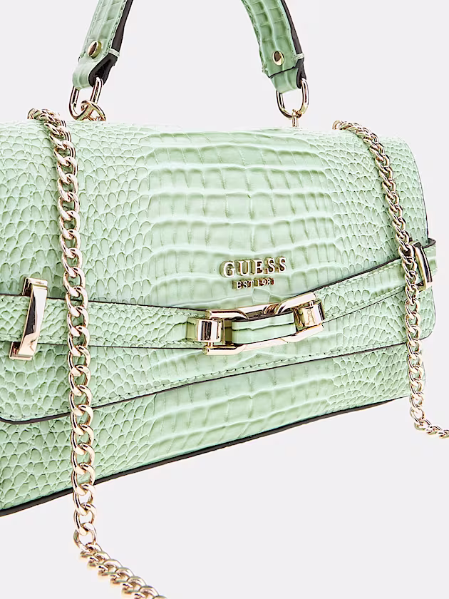 Silvye croc-print crossbody - GUESS