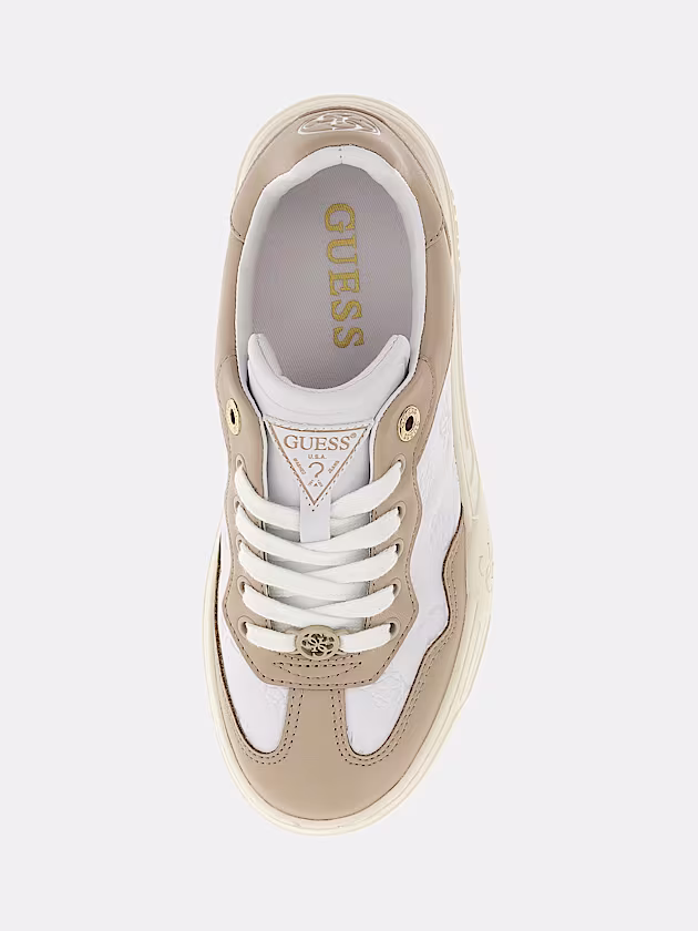Swole Leather-Blend Sneaker - GUESS