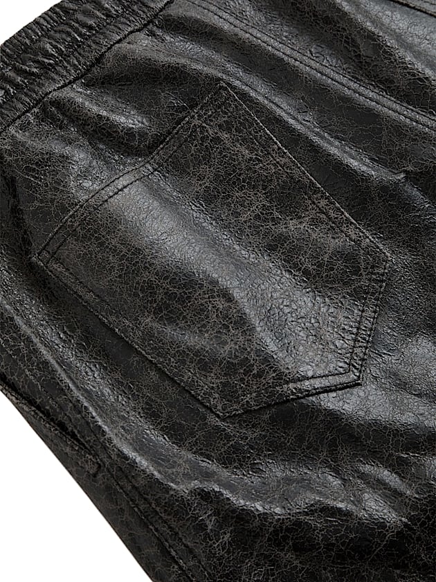 Leather regular pant - GUESS