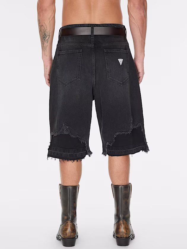 Mid rise denim shorts - GUESS