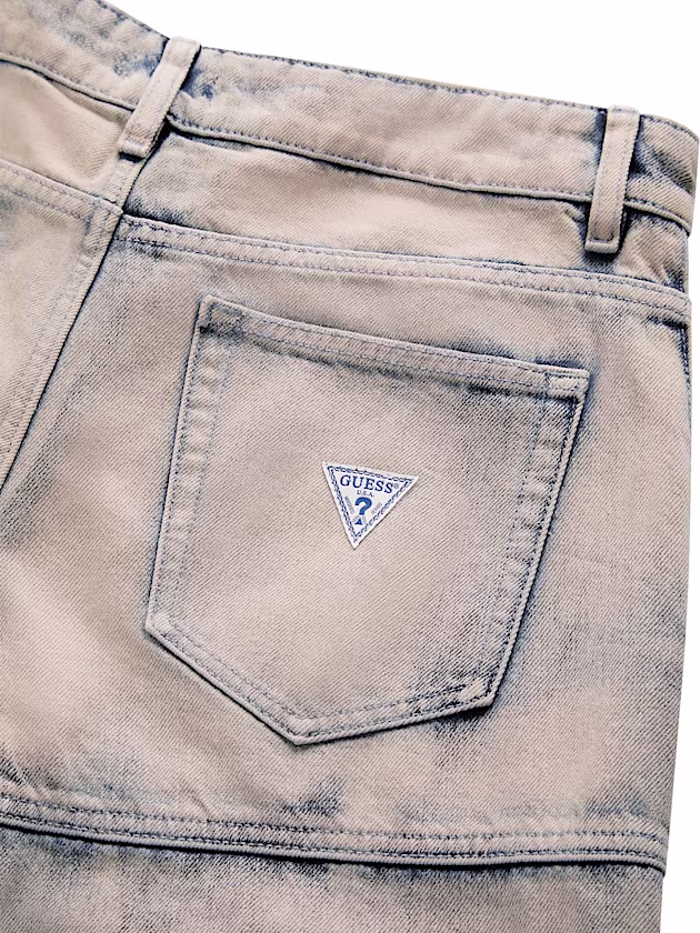 Mid rise relaxed denim shorts - GUESS