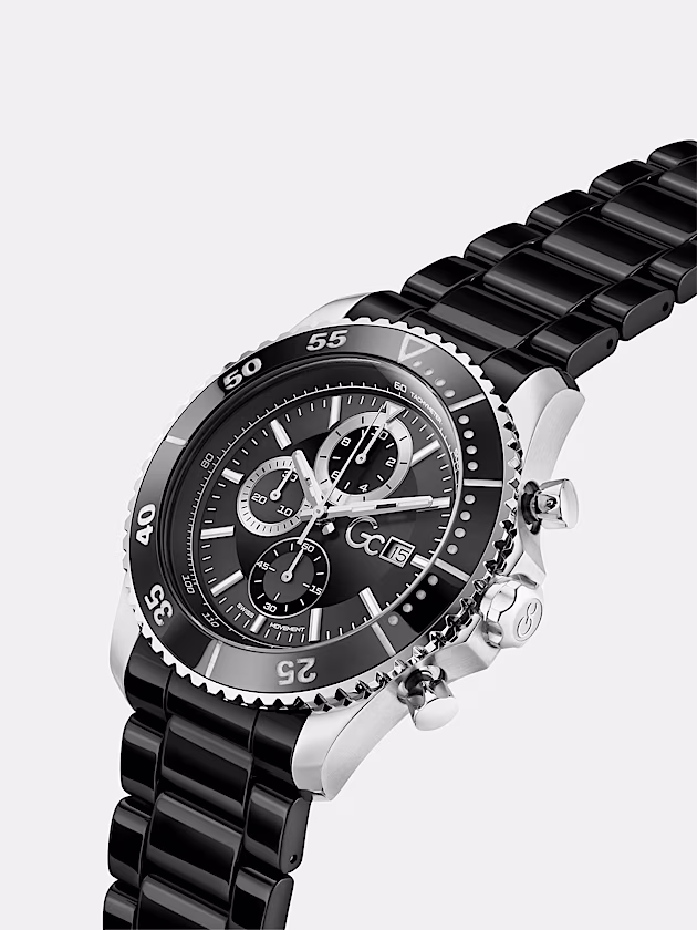 GC multi-function watch in ceramic - GUESS