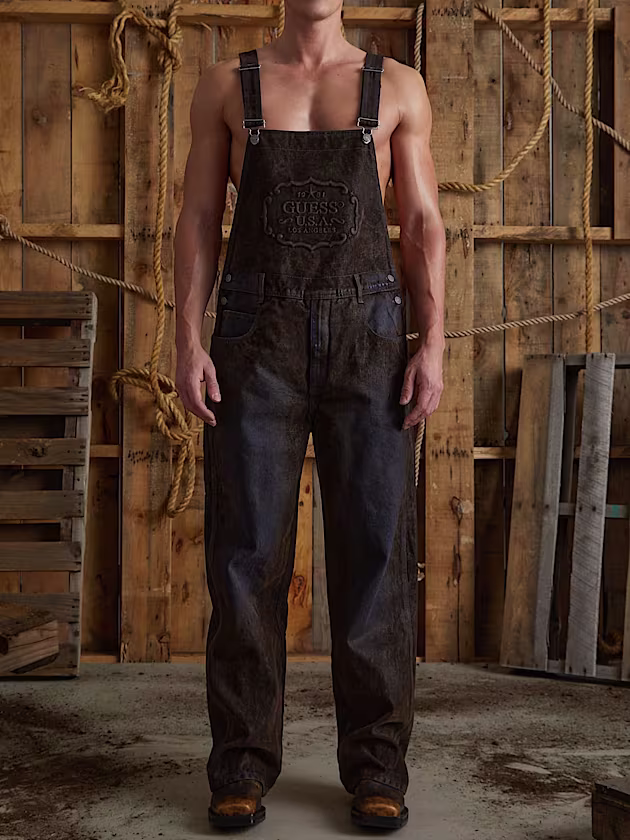 Relaxed denim jumpsuit - GUESS