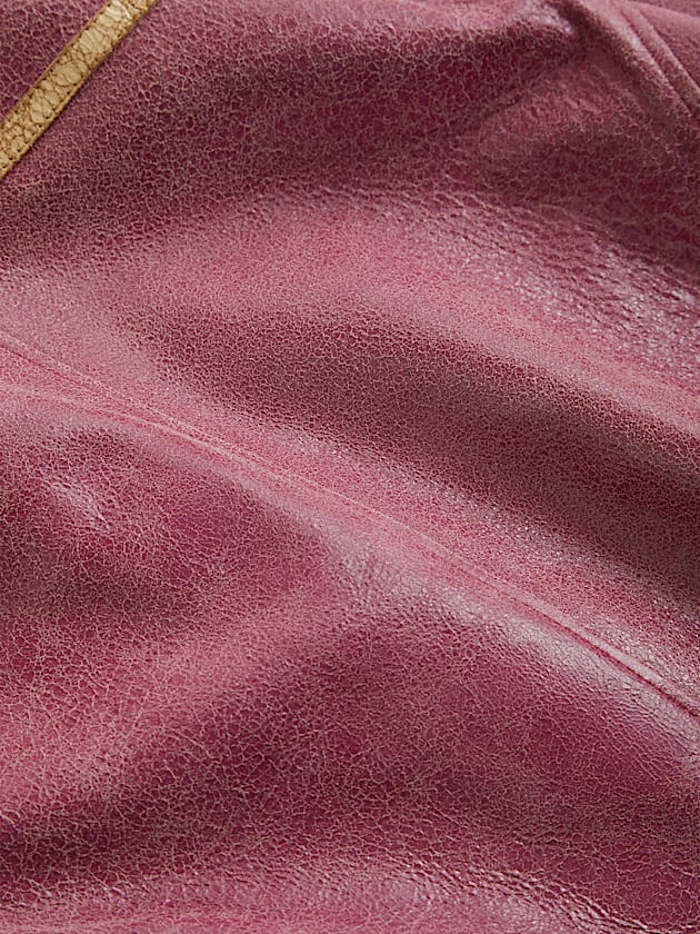 Crackle leather jacket - GUESS