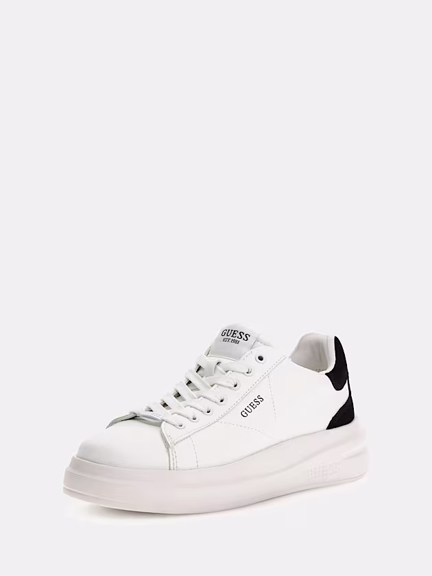 Elbina genuine leather sneakers - GUESS