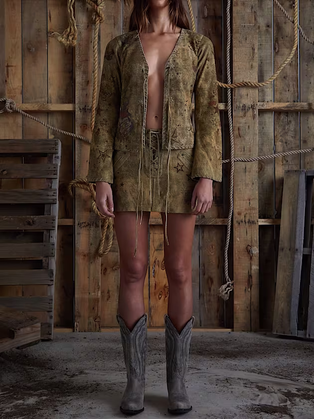 Printed suede top - GUESS