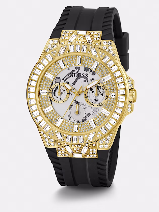 Multi-function crystal watch - GUESS