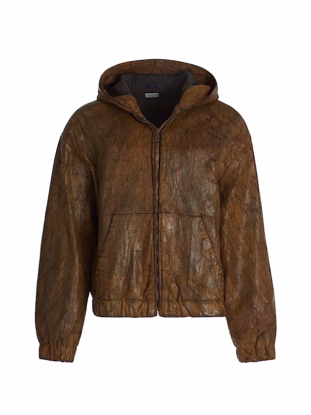 Crackled hooded jacket - GUESS