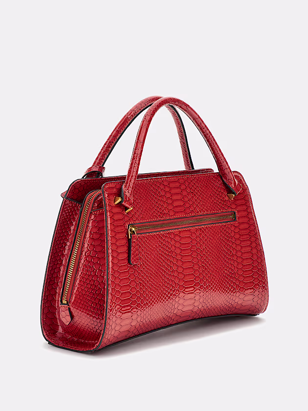 Georgina python-print handbag - GUESS