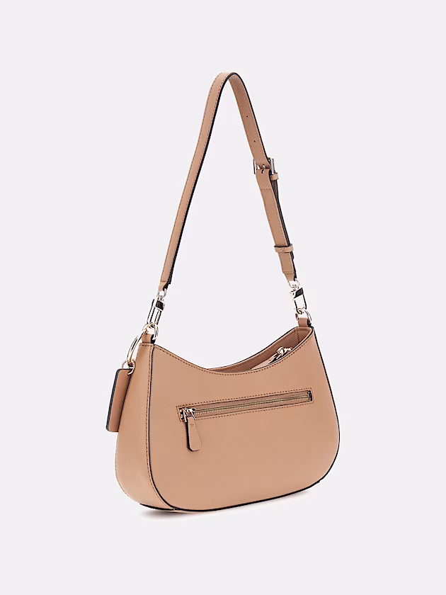 Noelle Saffiano Shoulder Bag - GUESS