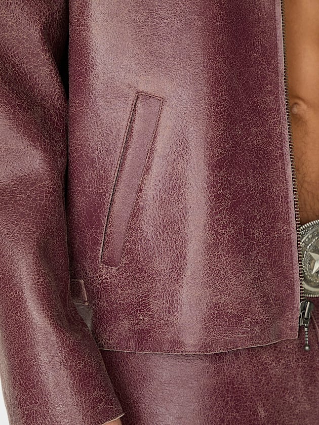 Genuine leather jacket - GUESS