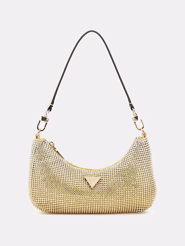 Zalina Rhinestone Mini Shoulder Bag - GUESS