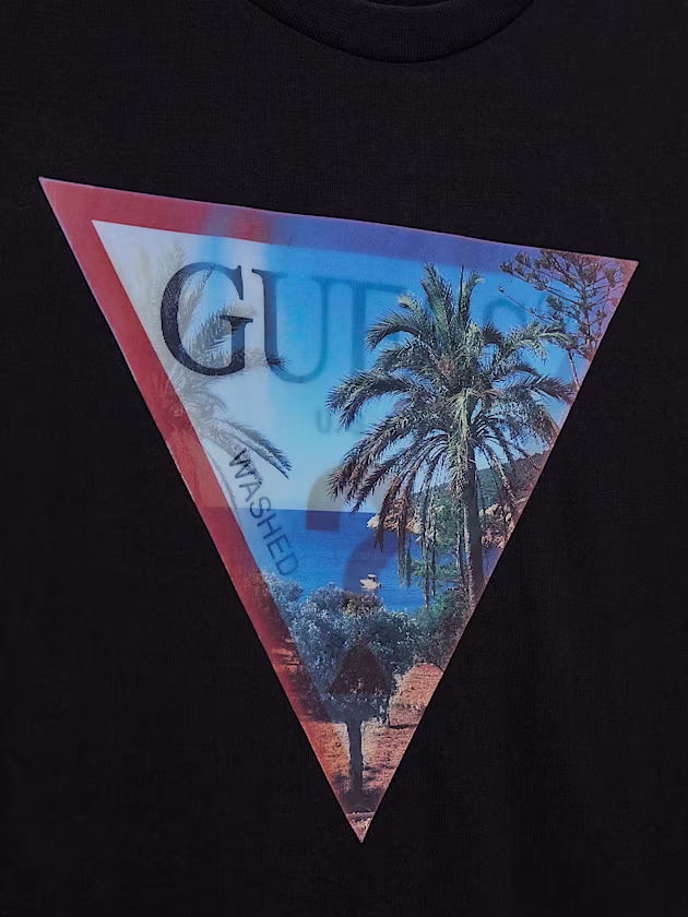 Triangle logo t-shirt - GUESS