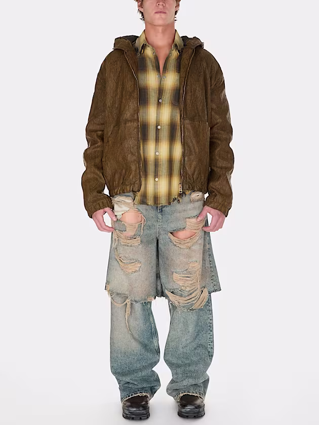 Layered denim pants - GUESS