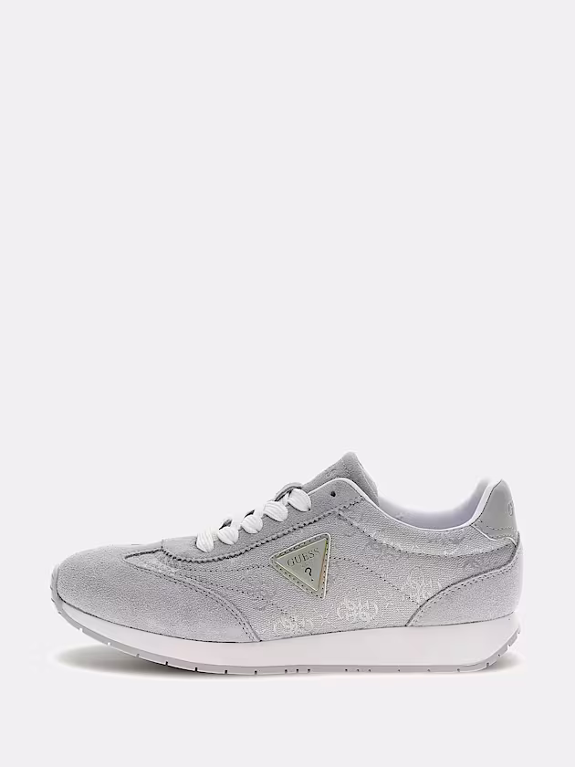 Joggin suede-blend running shoe - GUESS