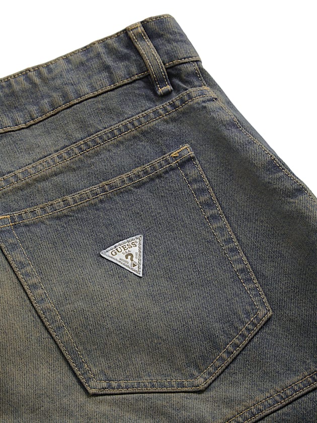 Mid rise relaxed denim shorts - GUESS