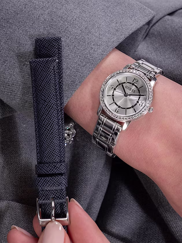 Interchangeable straps analogue watch set - GUESS