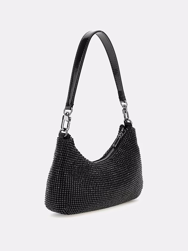 Zalina Rhinestone Mini Shoulder Bag - GUESS