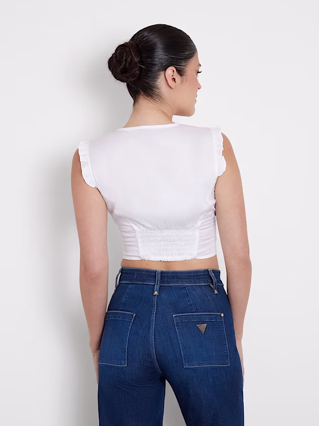 Cotton bustier top - GUESS