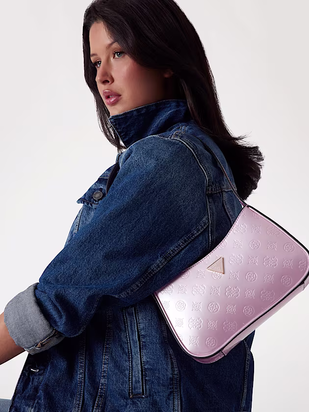 Arnela 4G Peony Logo Shoulder Bag - GUESS