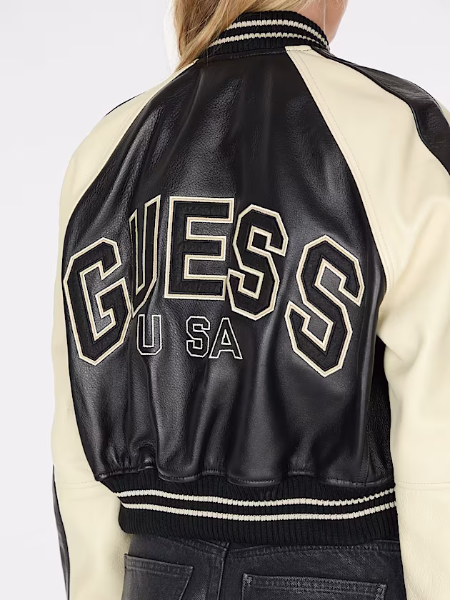 Genuine leather jacket - GUESS