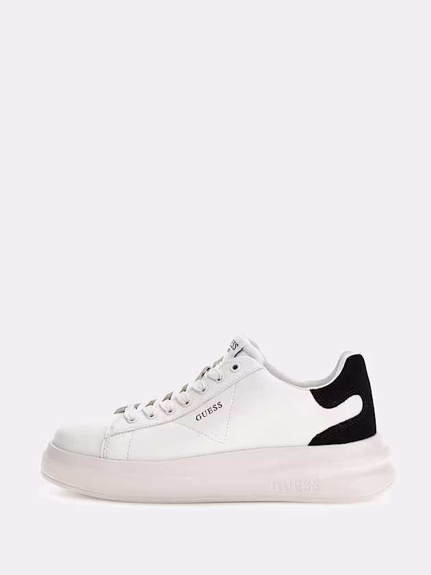 Elbina genuine leather sneakers - GUESS